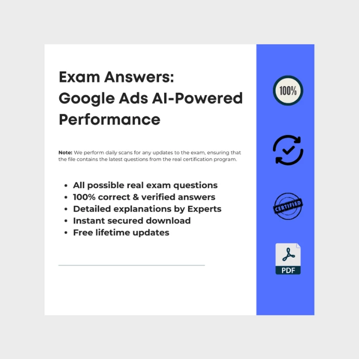 Google Ads AI-Powered Performance Certification Answers